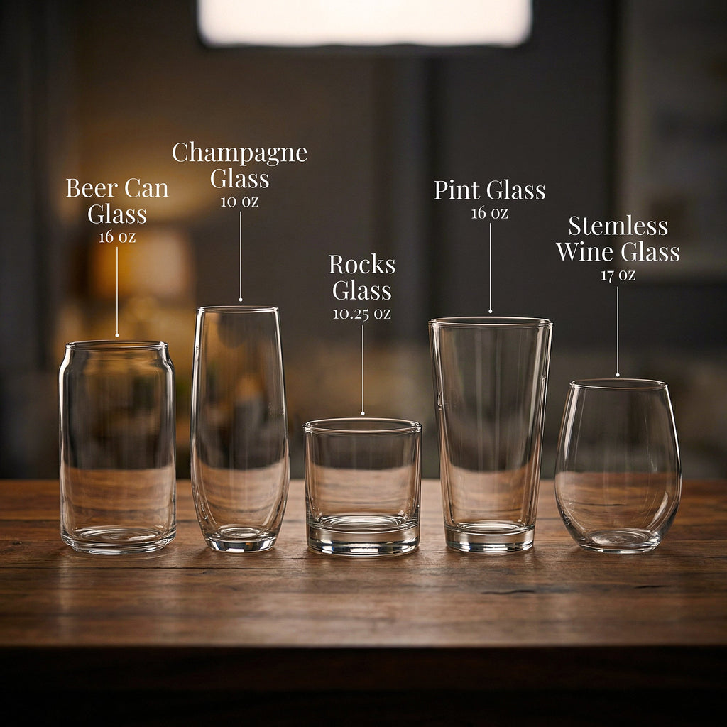 Bison (Buffalo) Laser Engraved Glasses