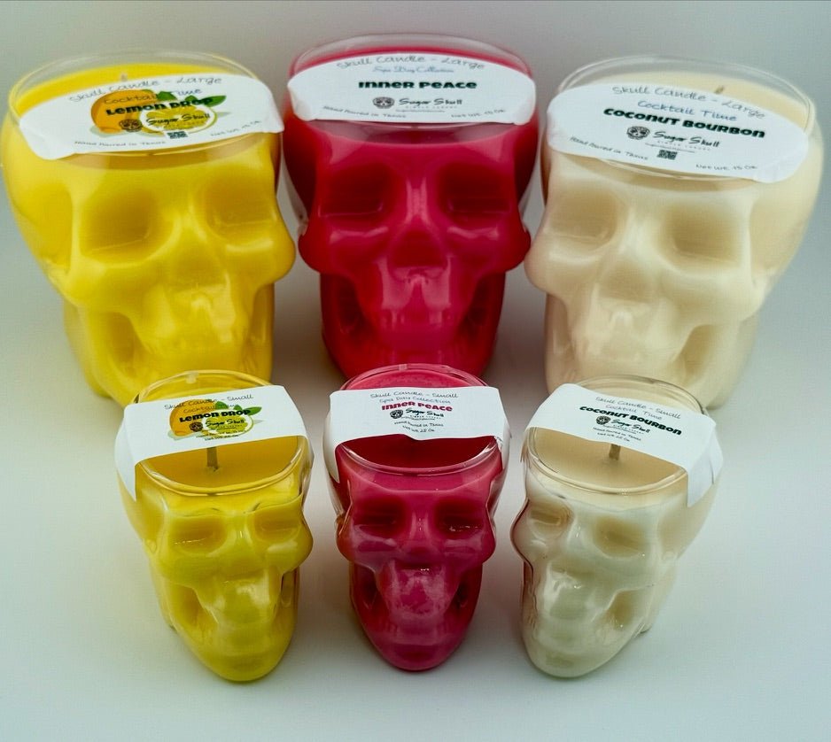 Spa Day Skull Candles