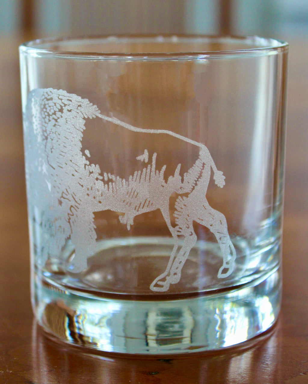 Bison (Buffalo) Laser Engraved Glasses