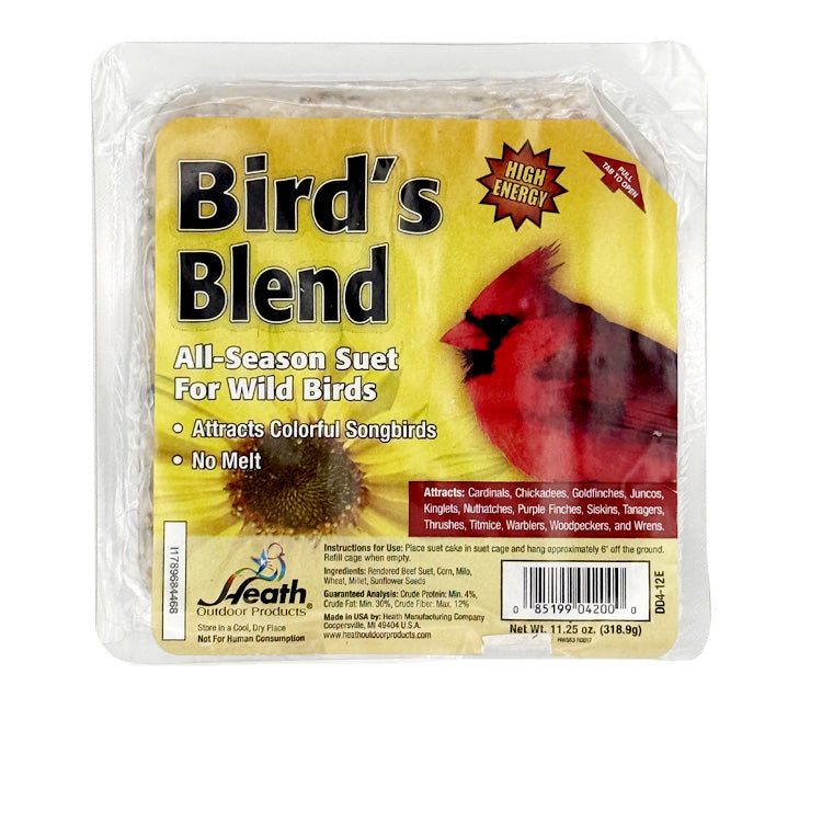 Heath Suet Bird's Blend Bird Food (11.25 oz)
