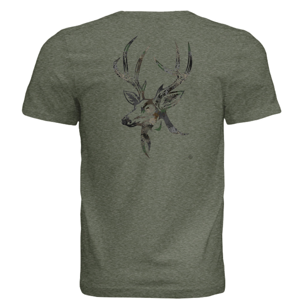 Timber Splash Burst Camo Buck T-Shirt